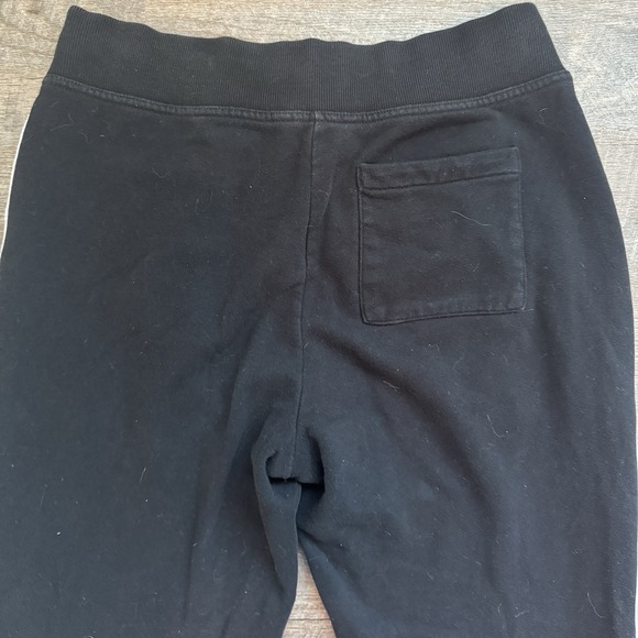Men's Lauren Ralph Lauren Black Label Jogger Sweatpants Black and White Sz Small - Picture 8 of 9